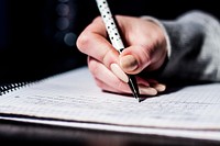 Note taking, free public domain CC0 photo