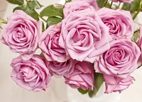 Free pink rose bouquet image, public domain flower CC0 photo.