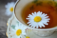 Free camomile tea image, public domain beverage CC0 photo.