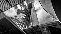 Skyscrapers, highrise building landscape photo, free public domain CC0 image.