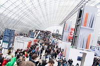 Free crowd at Leipzig Book Fair image, public domain CC0 photo.