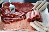 Free ham platter image, public domain food CC0 photo.
