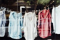 Free hang drying shirts image, public domain CC0 photo.