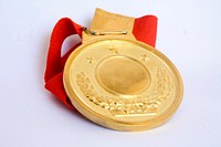 Free golden medal public domain CC0 photo.