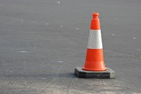Parking lot cone, free public domain CC0 photo