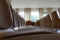 Seats in seminar, free public domain CC0 image.