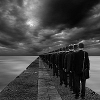 Men standing in line, free public domain CC0 photo