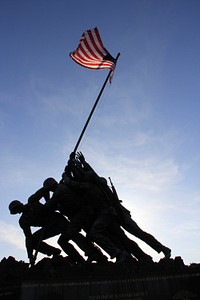 Marine Corps War Memorial, Virginia, USA. Free public domain CC0 photo.