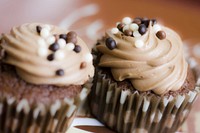 Fresh Chocolate cupcakes. Free public domain CC0 photo.