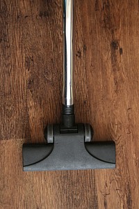 Free vacuum cleaner on wood floor photo, public domain house CC0 image.