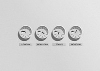 Free world clock image, public domain CC0 photo.