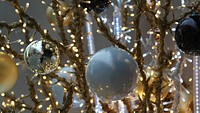 Free glass ball, Christmas ornament image, public domain holiday CC0 photo.