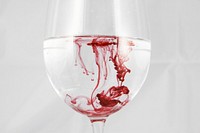 Free red liquid in water image, public domain food CC0 photo.