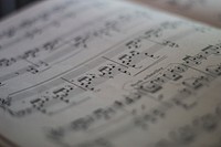 Free musical notes image, public domain music CC0 photo.