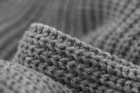 Free gray knit sweater closeup photo, public domain apparelCC0 image.