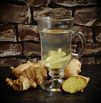 Free ginger in water image, public domain beverage CC0 photo.