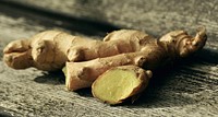 Free close up slice ginger image, public domain vegetable CC0 photo.