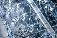 Free wine glass in dishwasher image, public domain CC0 photo.