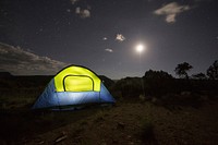 Free camping site image, public domain outdoors activity CC0 photo.