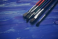 Free paint brush, art aesthetic background public domain CC0 photo.