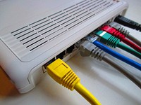 Free cable modem image, public domain electronic device CC0 photo.