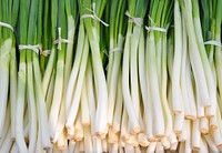 Free pile of green onions image, public domain CC0 photo.