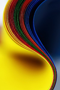 Colorful papers, free public domain CC0 image.