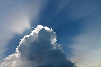 Free cloud in the sky image, public domain nature CC0 photo.