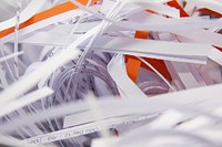 Shredded paper. Free public domain CC0 photo.