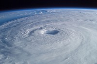 Free Hurricane, satellite aerial view image, public domain sky CC0 photo.