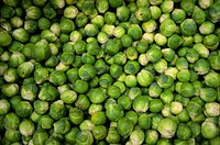 Free Brussels sprouts pile photo, public domain CC0 image.