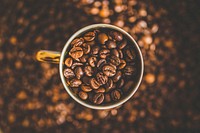 Free coffee beans image, public domain food & beverage CC0 photo.