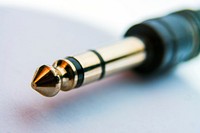 Free headphone jack image, public domain electronic device CC0 photo.