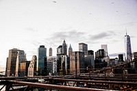 Free NYC skyline photo, public domain travel CC0 image.