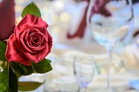 Free wedding table image, public domain CC0 photo.