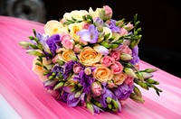 Free flower bouquet image, public domain wedding CC0 photo.