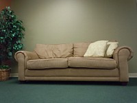 Free couch photo, public domain interior CC0 image.