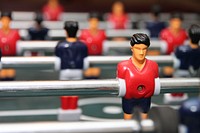 Free table football with players image, public domain sport CC0 photo.