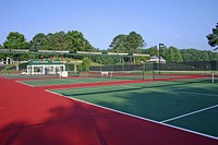 Free empty tennis court image, public domain sport CC0 photo.