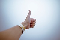Free thumbs up image, public domain gesture CC0 photo.