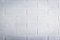 Free white brick wall image, public domain interior design CC0 photo.