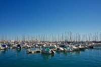 Free sailboats at dock image, public domain CC0 photo.