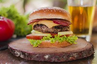 Free burger image, public domain food CC0 photo.