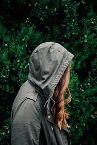 Free woman in a hoodie public domain CC0 photo.