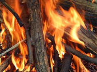 Free closeup on bonfire photo, public domain CC0 image.