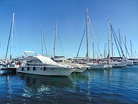 Free sailboats at dock image, public domain CC0 photo.