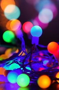 Festive bokeh lights background, free public domain CC0 image.