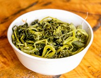 Free spinach side dish image, public domain Korean food CC0 photo.