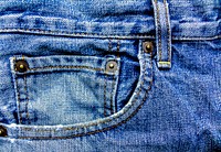 Free blue jeans image, public domain fabric & textile CC0 photo.