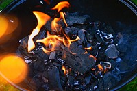 Free black charcoal image, public domain cooking CC0 photo.